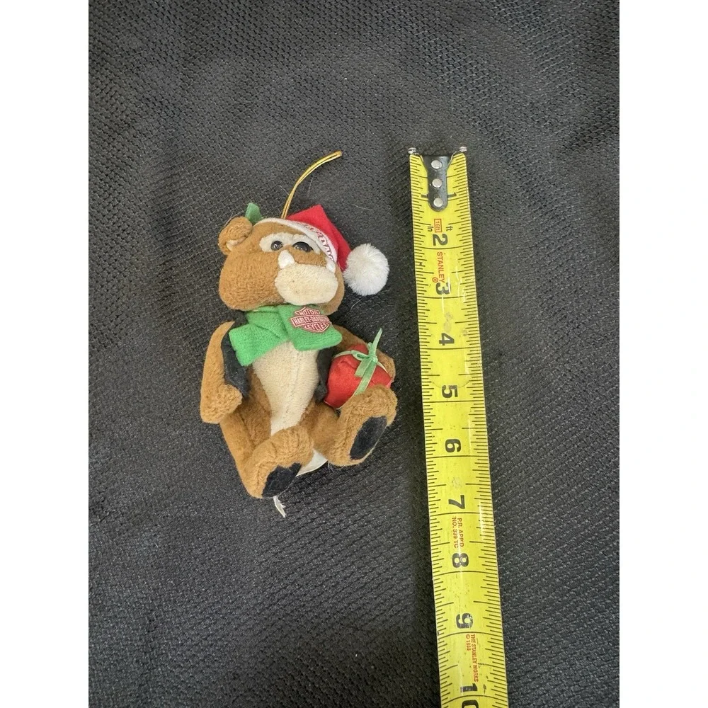 Harley Davidson Motorcycle Plush Bull Dog Christmas Tree‎ Ornament 1999